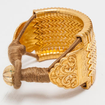 Chunky Gold-Plated Cuffs