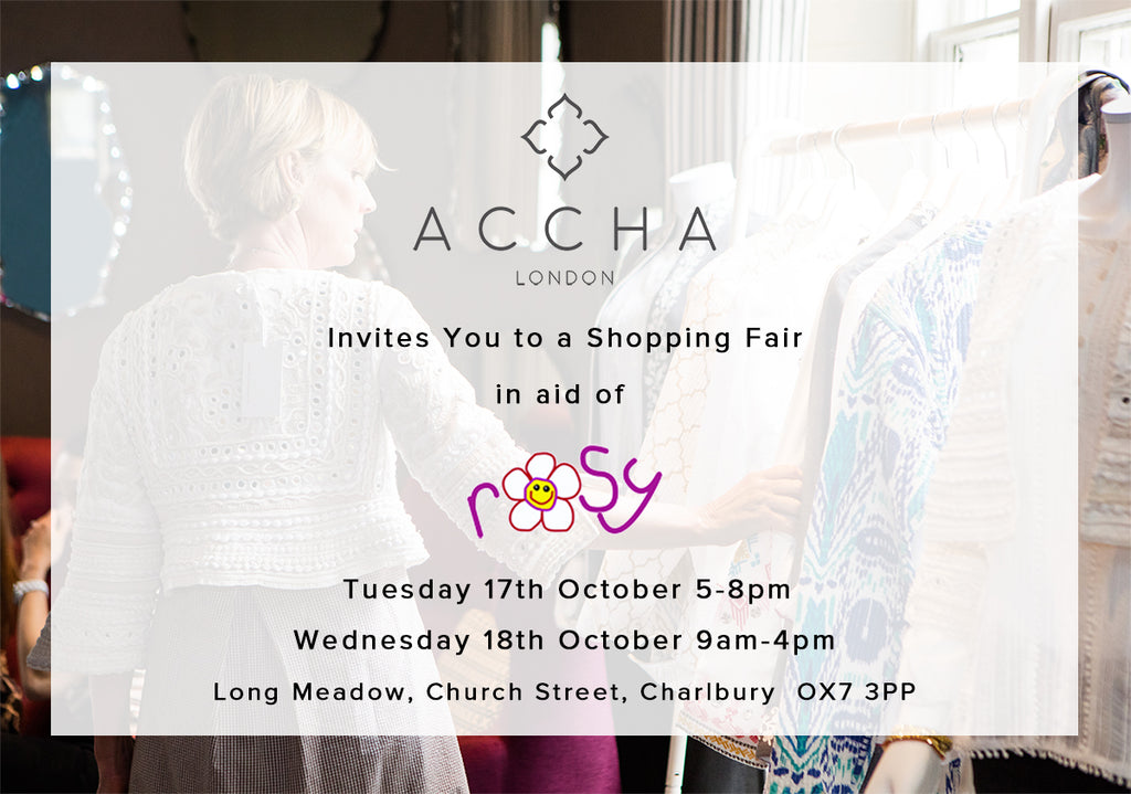 Accha in Oxfordshire at ROSY Fair Next Week