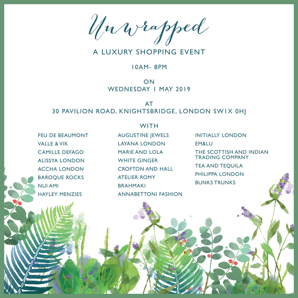 Unwrapped: Private Luxury Shopping Event in Knightsbridge, Wednesday, 1 May 2019